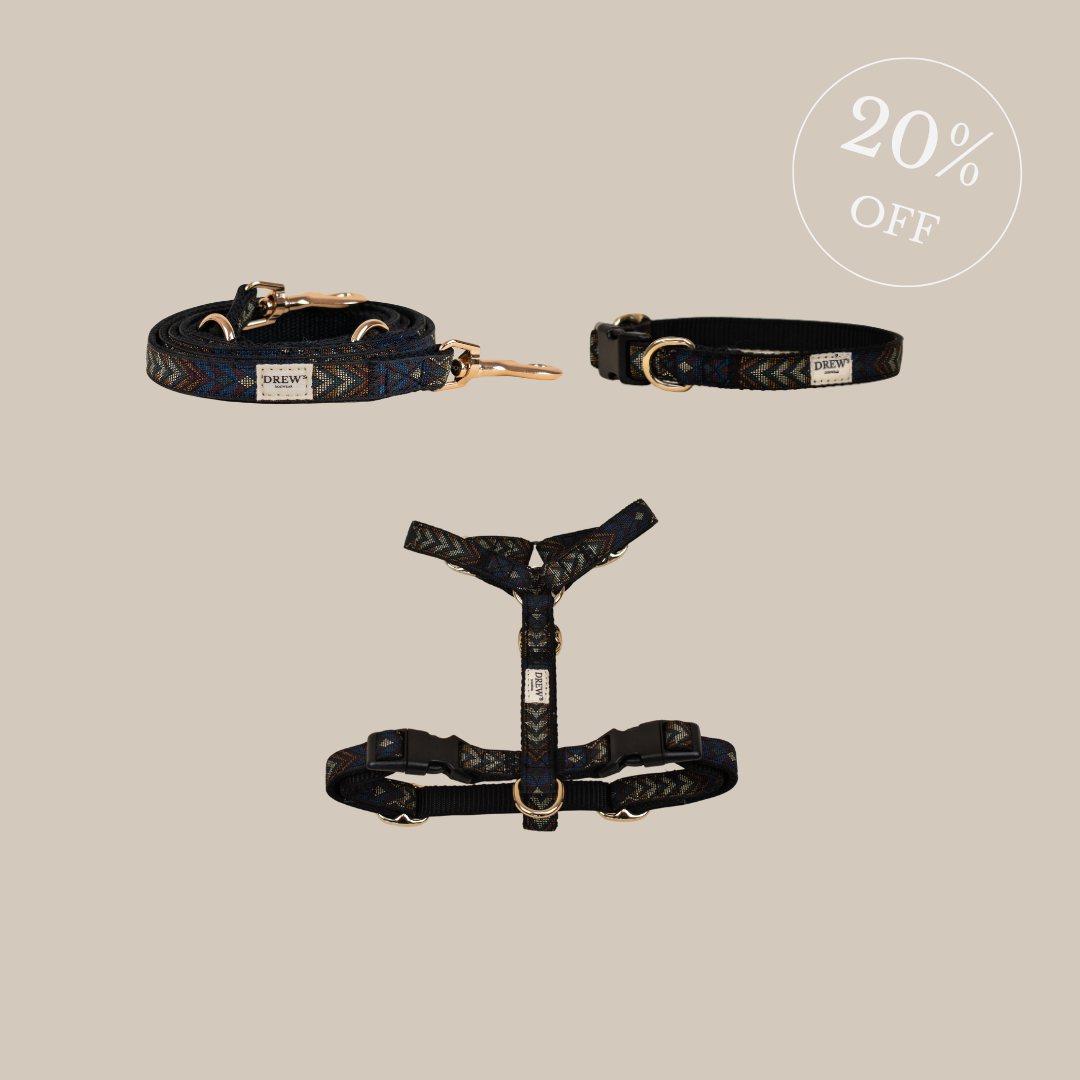 Woody set - Harness + Collar + Leash