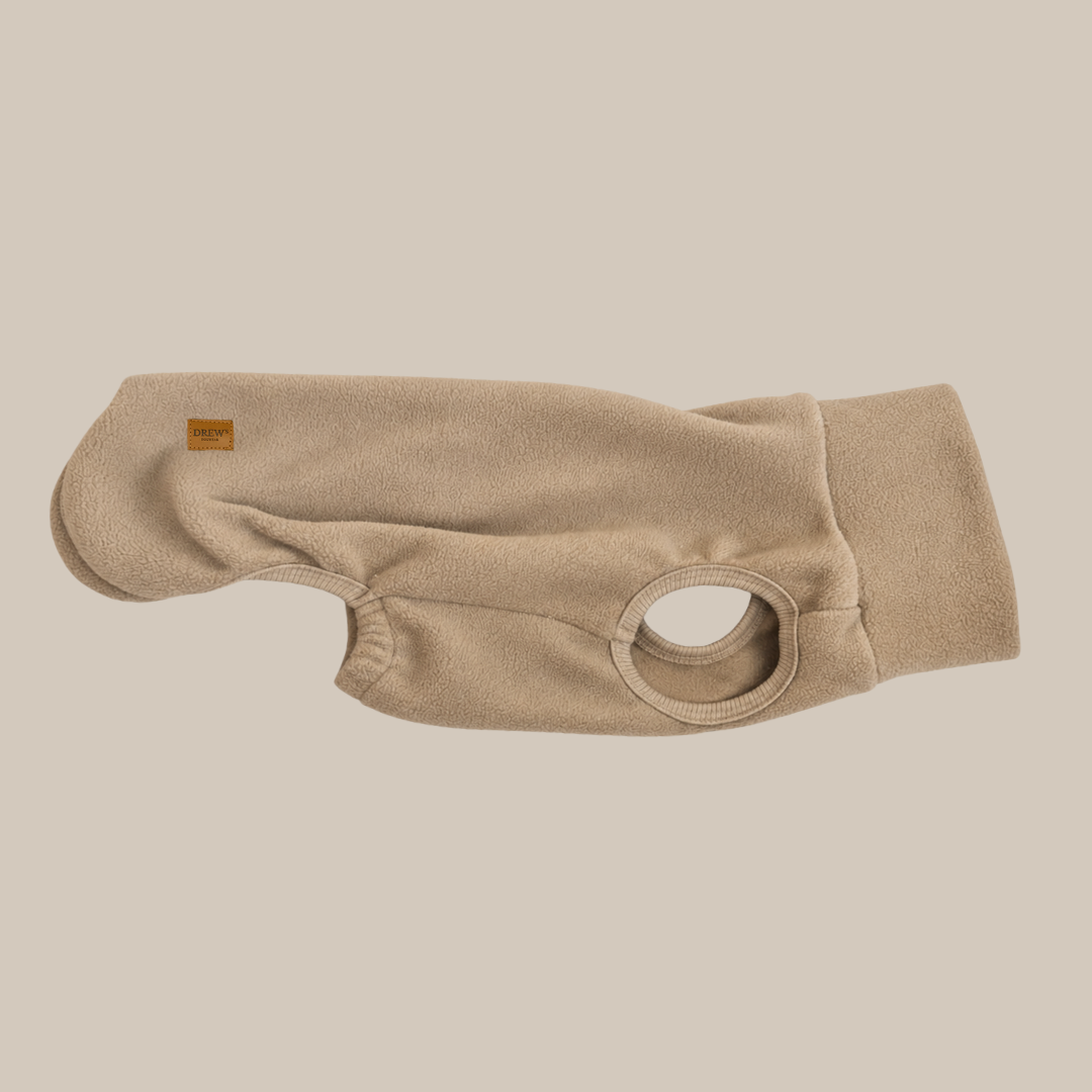 Kyoto / Fleece Dog Sweater Dachshund (beige)