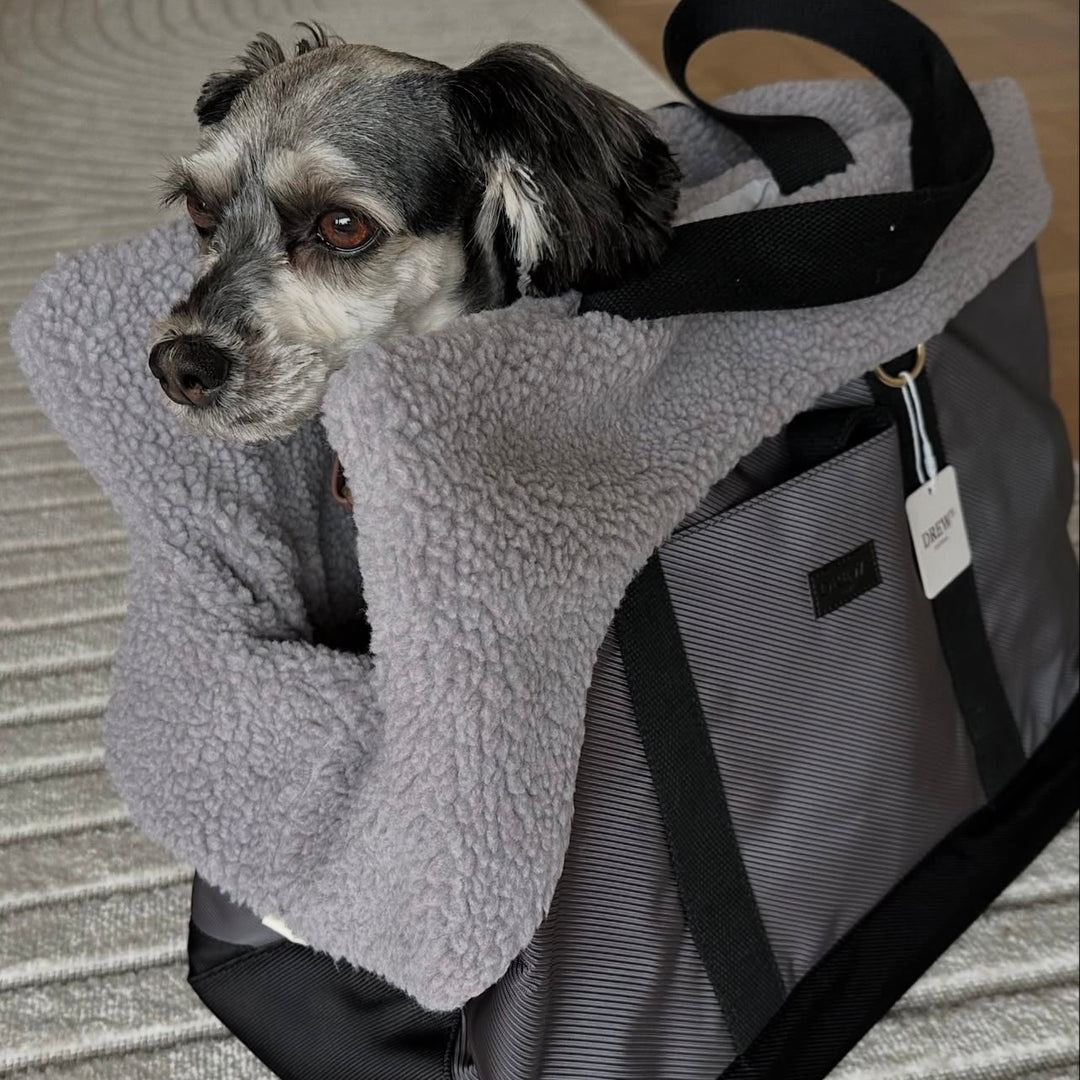 Otis // Sporty hundetaske med blødt inderfor i teddy fleece