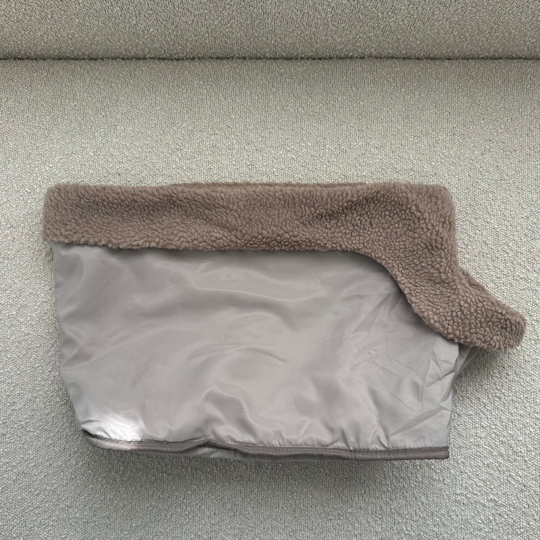 Cali hundetaske brun, inderfor i teddy fleece
