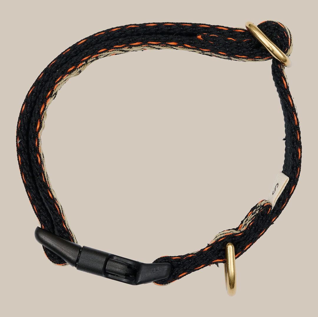 Bright Orange / Blødt & justerbart hundehalsbånd