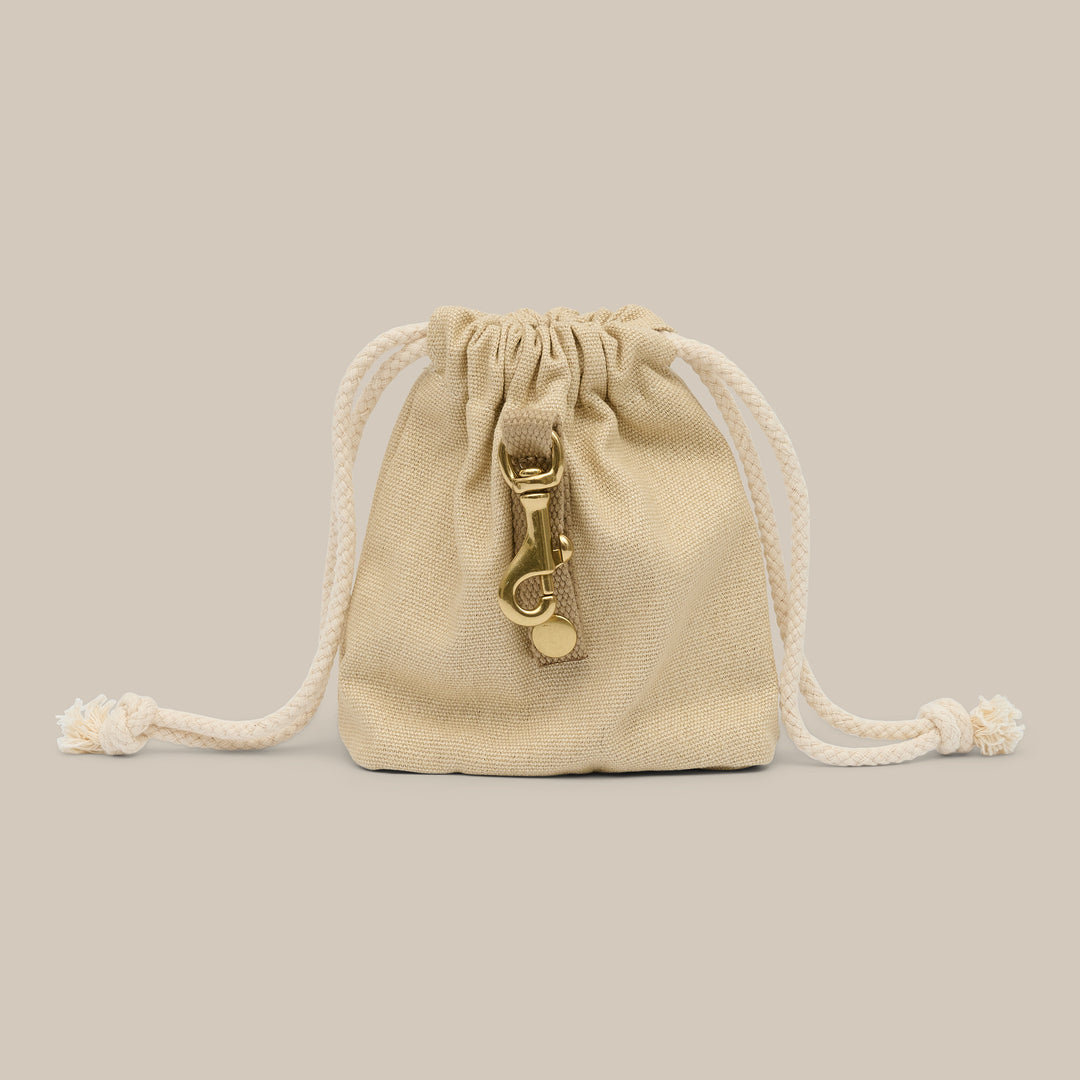 Treat bag / Perfect for training and walks - Canvas (beige)