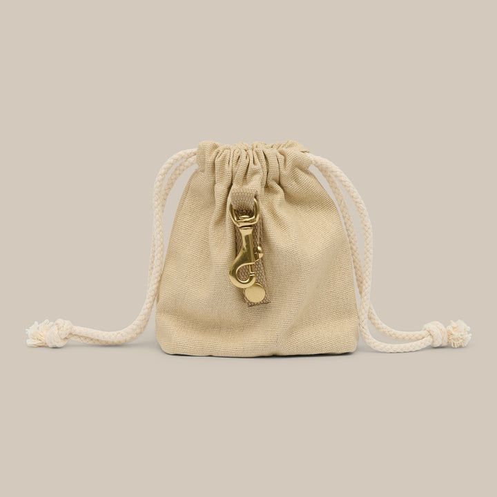 Treat bag / Perfect for training and walks - Canvas (beige)