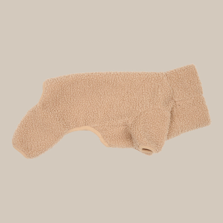 MILO // Hundepullover aus weichem Teddy-Material (beige)