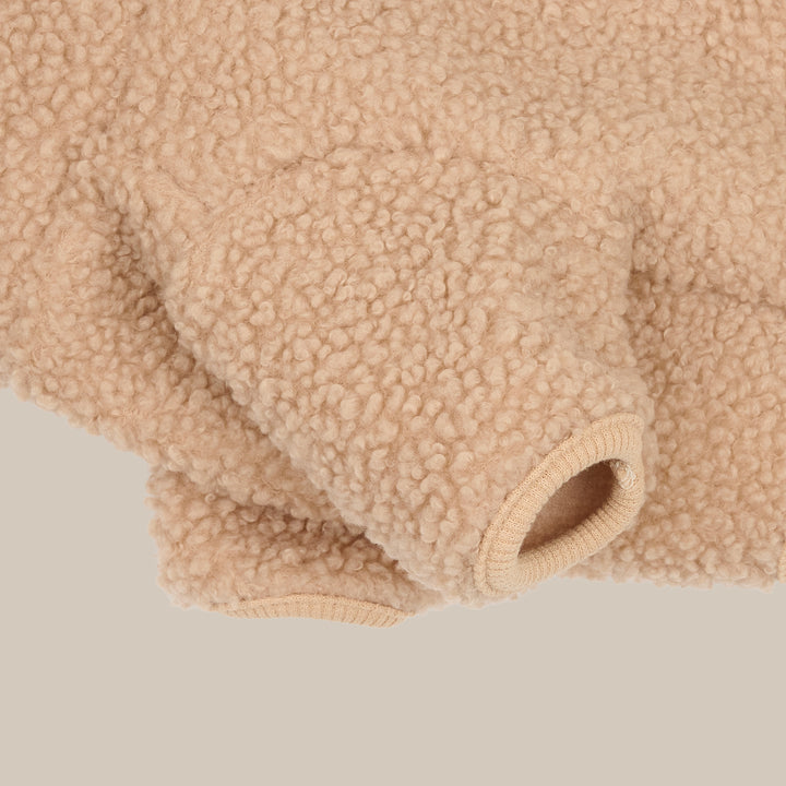 MILO // Hundepullover aus weichem Teddy-Material (beige)