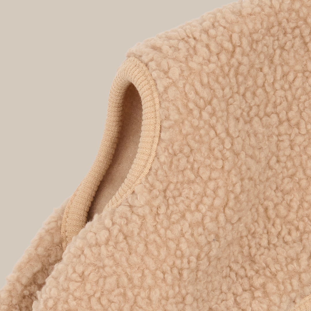 MILO // Hundepullover aus weichem Teddy-Material (beige)
