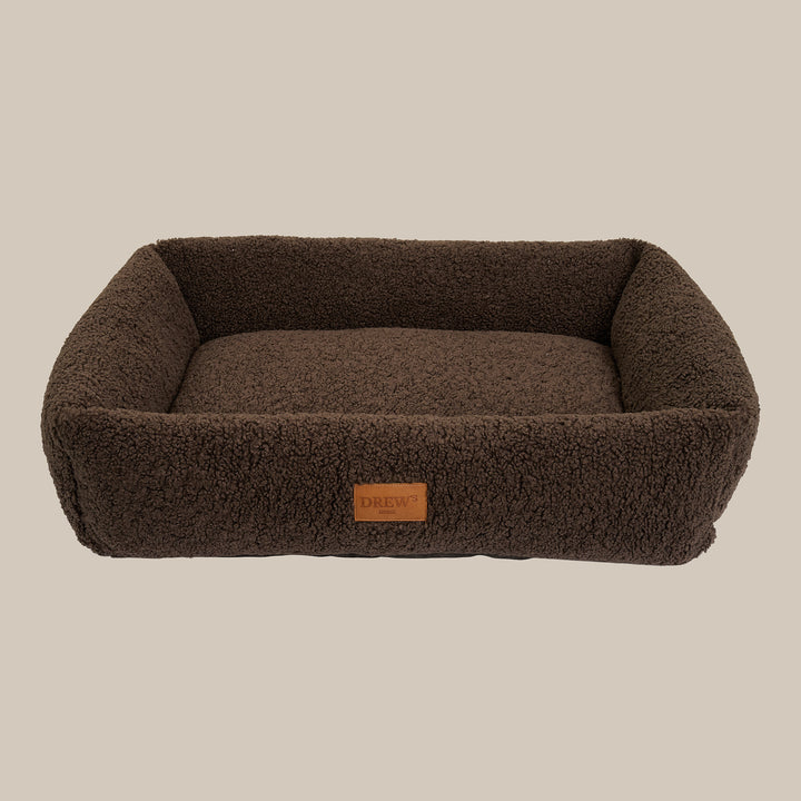 Nuna dog bed - Soft & washable dog bed made of memory foam (brown)