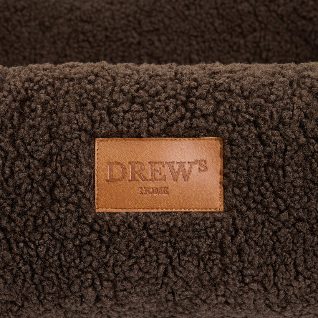 Nuna dog bed - Soft & washable dog bed made of memory foam (brown)