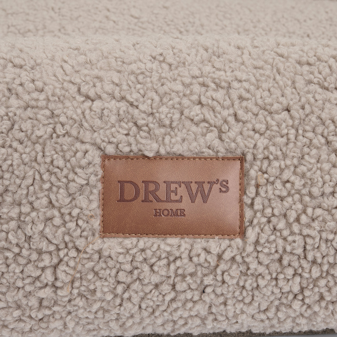 Nuna dog bed - Soft & washable dog bed made of memory foam (taupe)