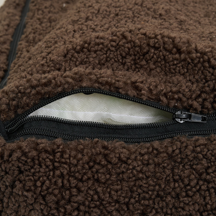 Nuna dog bed - Soft & washable dog bed made of memory foam (brown)
