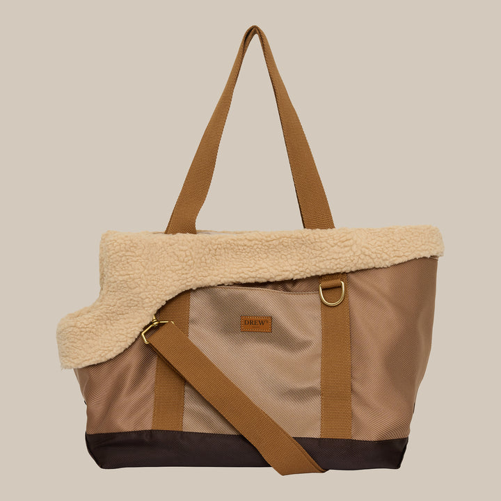 Aspen // Sporty dog ​​bag with soft teddy fleece