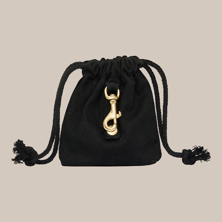 Leckerli-Tasche / Perfekt für Training und Spaziergänge - Canvas (Schwarz)