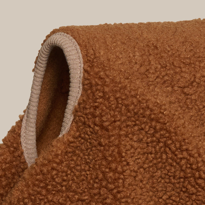 MILO // Hundesweater i blødt teddy materiale (brun)