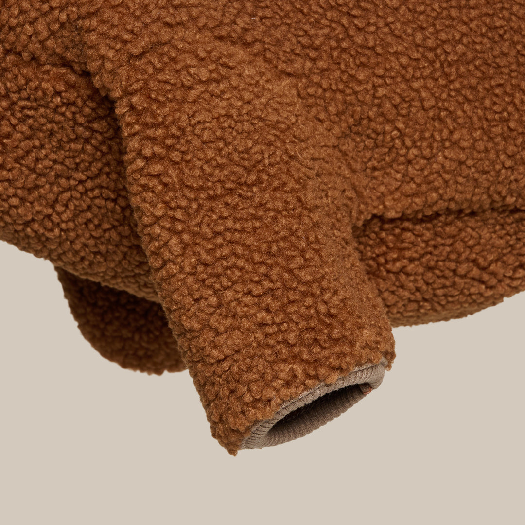 MILO // Hundesweater i blødt teddy materiale (brun)