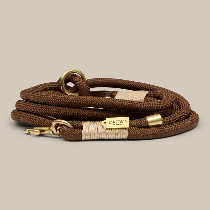 Espresso Brown standard / Justerbar og blød rebsnor (mørkebrun)