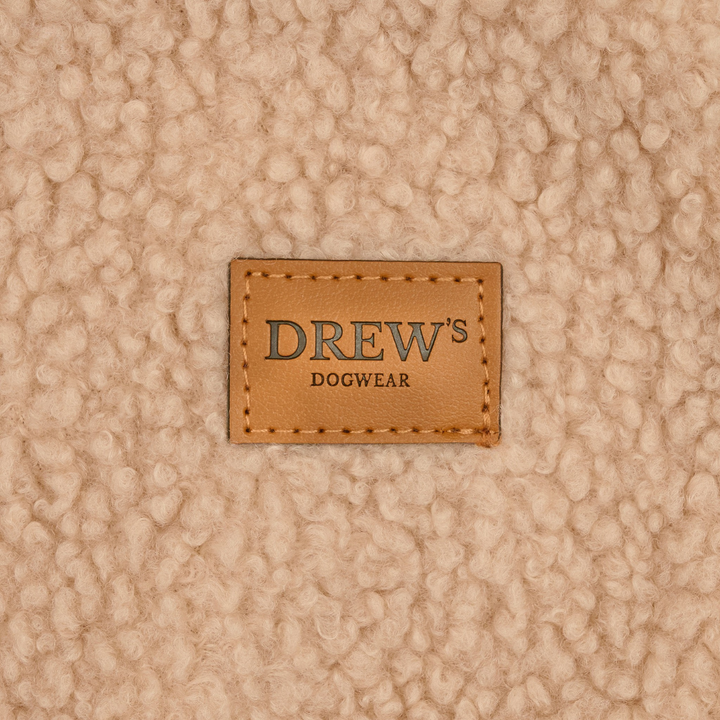 MILO // Dog sweater in soft teddy material (beige)