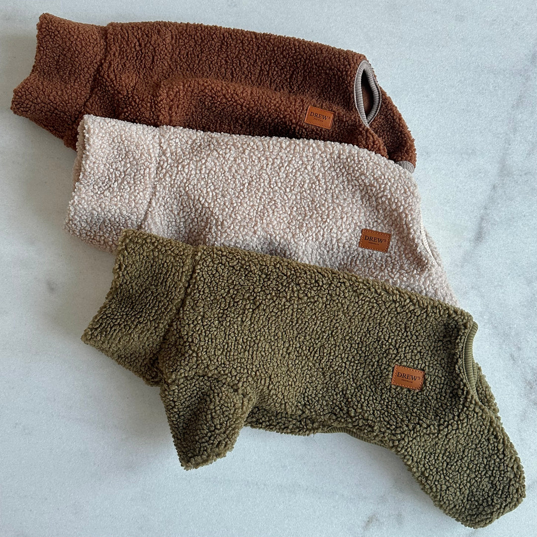 MILO // Dog sweater in soft teddy material 