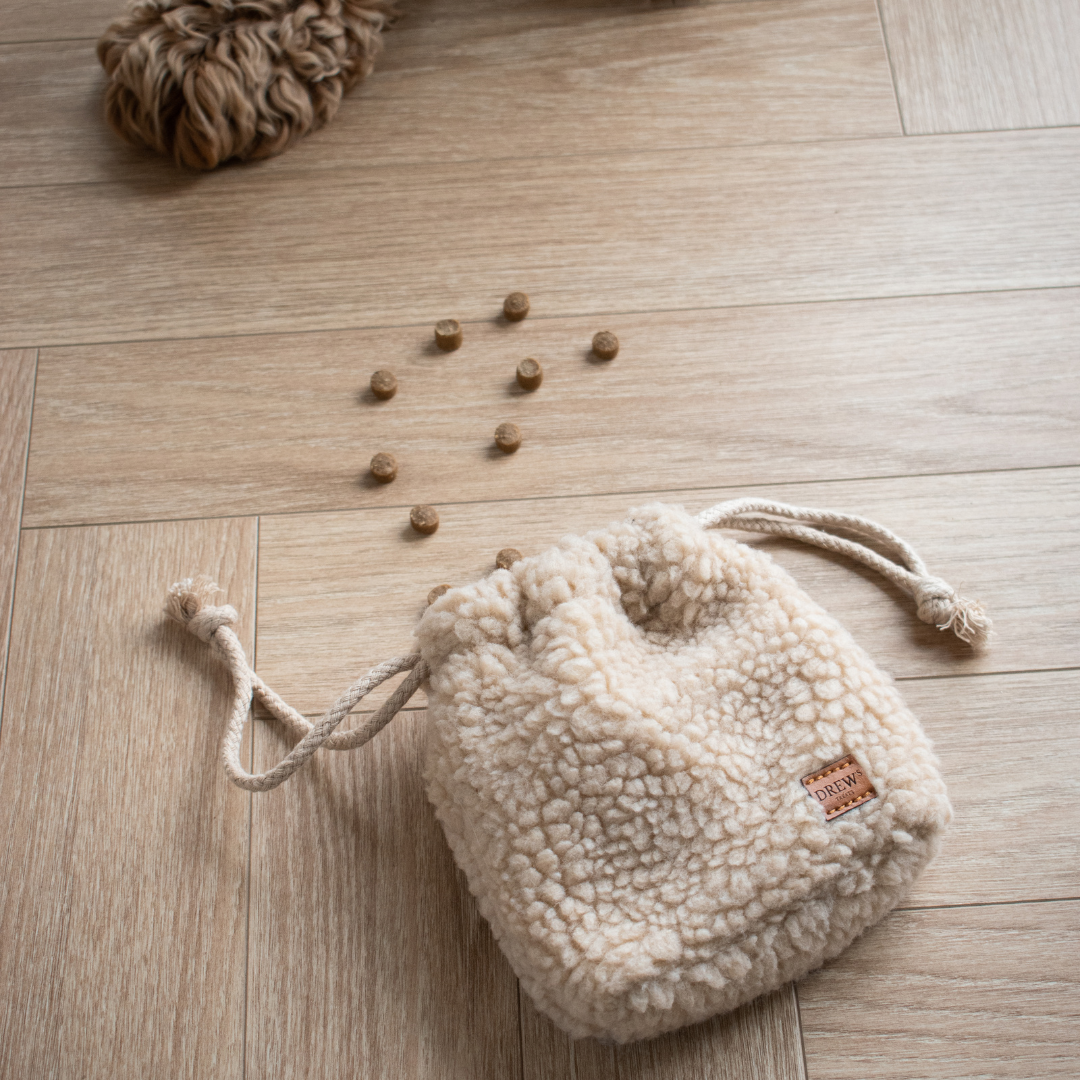 Teddy hundeposetaske i beige