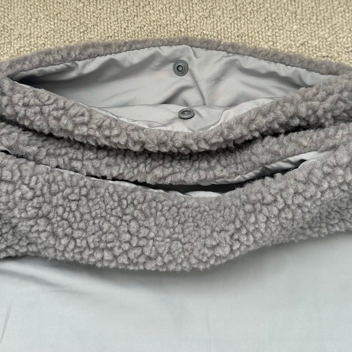 Hundetaske inderfor i teddy fleece